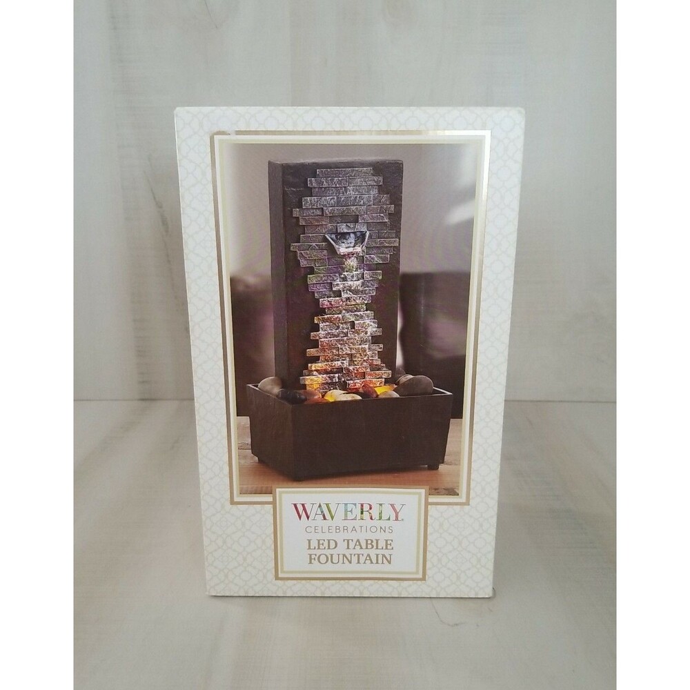 Waverly Celebrations - LED Water Table Fountain - NIB